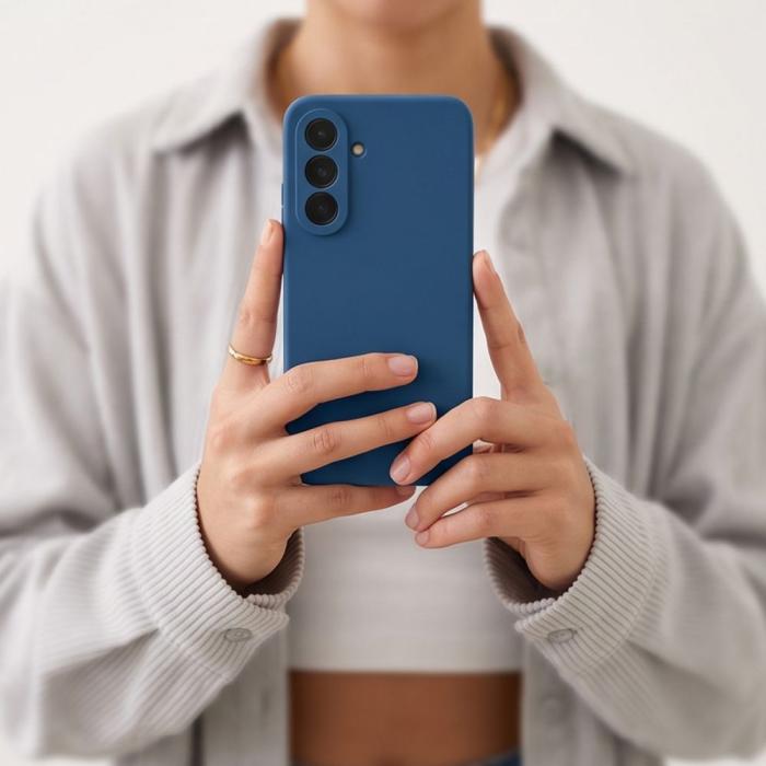 Bild 6, Tech-Protect Tech-Protect Samsung Galaxy A17 Skal Icon Navy Blue - Teknikhallen.se