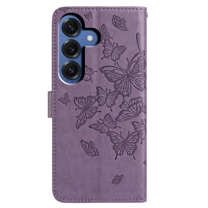 Bild 5,  Samsung Galaxy S26 Fodral Fjäril Tryck Lila - Teknikhallen.se