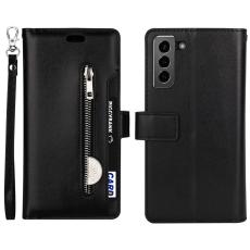  Samsung Galaxy S22 Plus Fodral Multifunktionell L&auml;der Svart - Teknikhallen.se