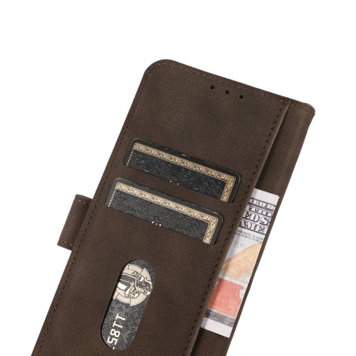 Bild 4, KHAZNEH KHAZNEH Motorola Moto G32 Fodral Läder Brun - Teknikhallen.se