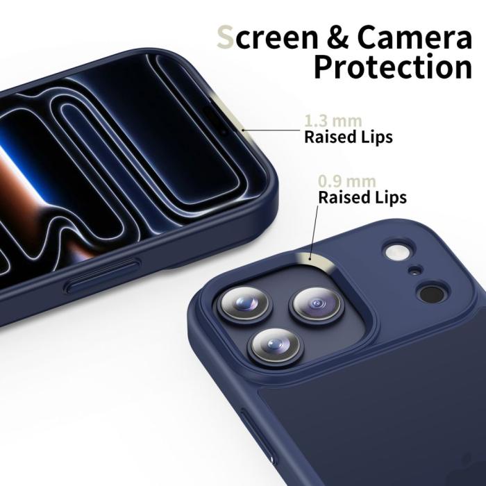 Bild 5, Tech-Protect Tech-Protect iPhone 17 Pro Max Skal MagMat Matte Deep Blue - Teknikhallen.se