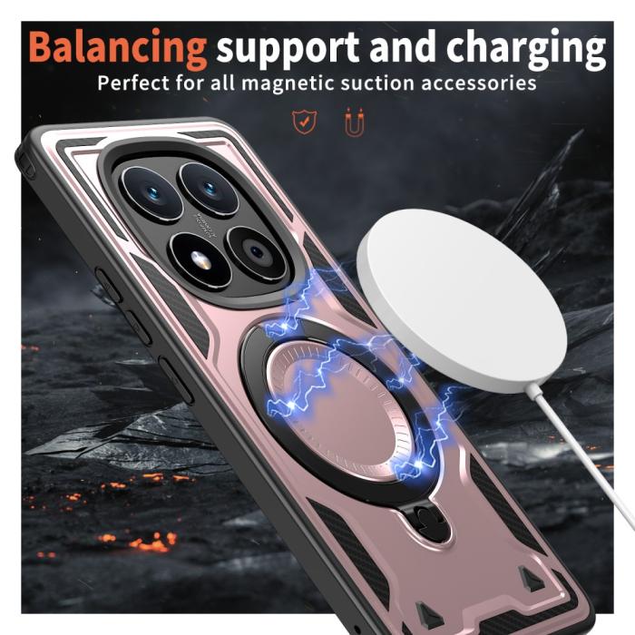 Bild 3,  Xiaomi Redmi Note 14 Pro 5G Skal MagSafe Kickstand Hybrid - Teknikhallen.se