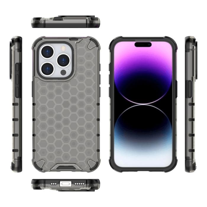 Bild 4,  iPhone 15 Pro Skal Shockproof Honeycomb Svart - Teknikhallen.se