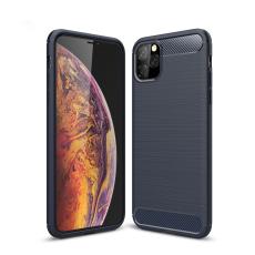  iPhone 11 Pro Max - Brushed TPU Skal - M&ouml;rk Bl&aring; - Teknikhallen.se