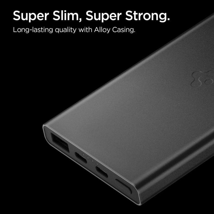 Bild 4, Spigen Spigen 10000 mAh 22.5W Powerbank Essential Svart - Teknikhallen.se
