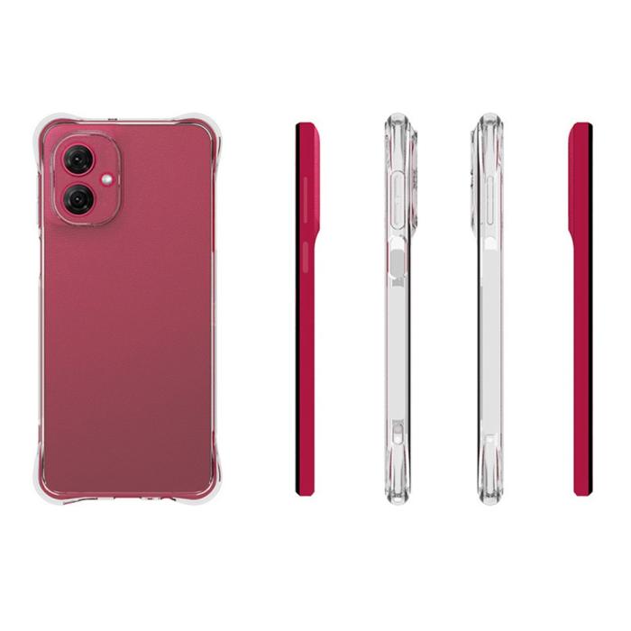Bild 4,  Motorola Moto G55 5G Skal TPU Shockproof Transparent - Teknikhallen.se