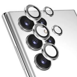 ENKAY ENKAY Galaxy S23 Ultra Linsskydd Härdat Glas Silver - Teknikhallen.se