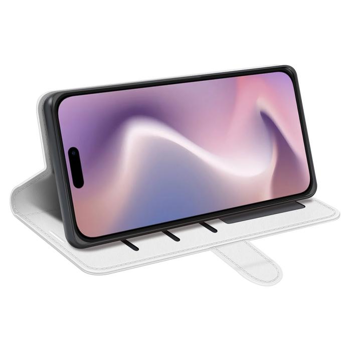 Bild 3,  iPhone 16 Pro Max Fodral Läder Vit - Teknikhallen.se