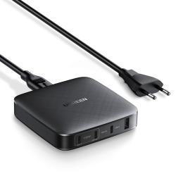 UGREEN Ugreen 100W PD Reseladdare 3x USB-C / 1x USB-A Svart - Teknikhallen.se