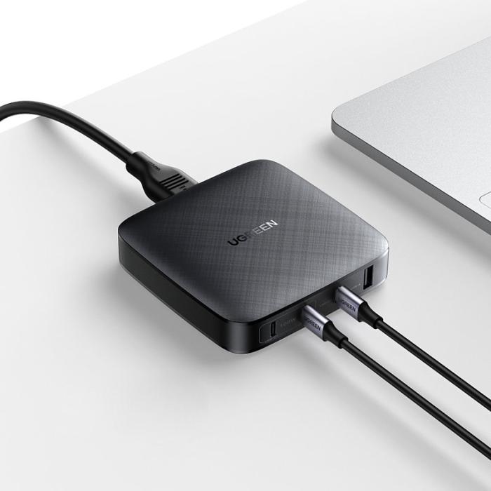 Bild 6, UGREEN Ugreen 100W PD Reseladdare 3x USB-C / 1x USB-A Svart - Teknikhallen.se