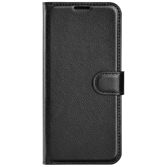 Bild 6,  Samsung Galaxy S23 FE Fodral Litchi Textur Svart - Teknikhallen.se