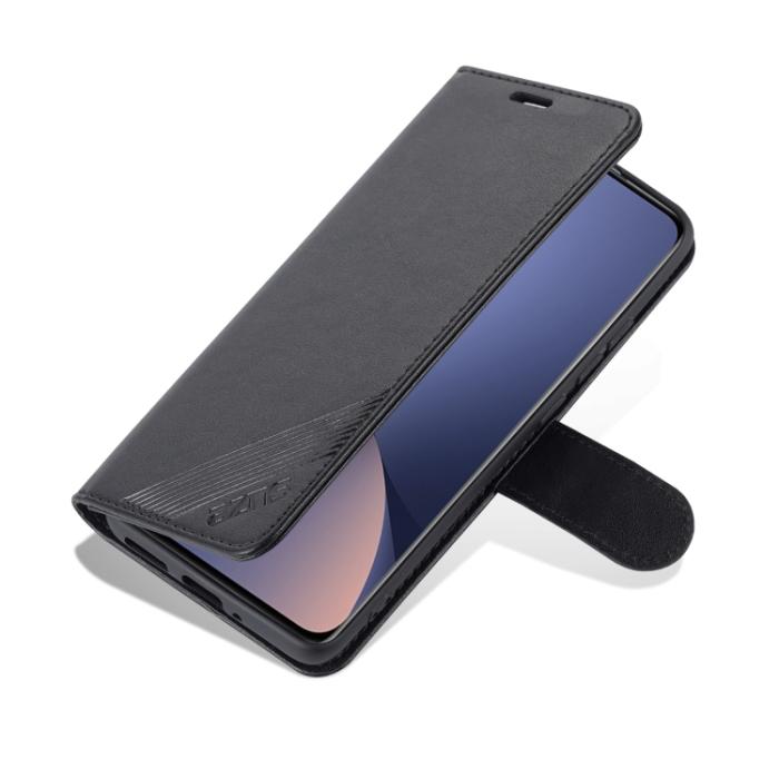 Bild 3, AZNS AZNS Xiaomi 12 Fodral Läder Svart - Teknikhallen.se