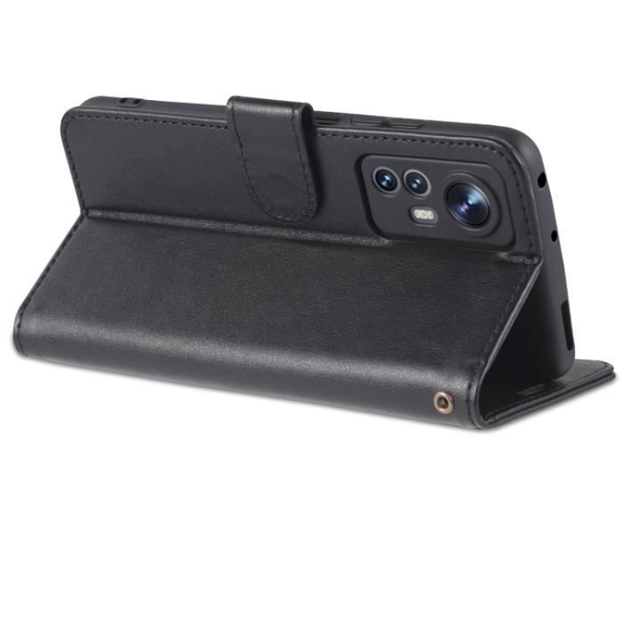 Bild 5, AZNS AZNS Xiaomi 12 Fodral Läder Svart - Teknikhallen.se