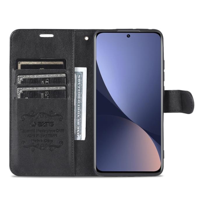 Bild 6, AZNS AZNS Xiaomi 12 Fodral Läder Svart - Teknikhallen.se