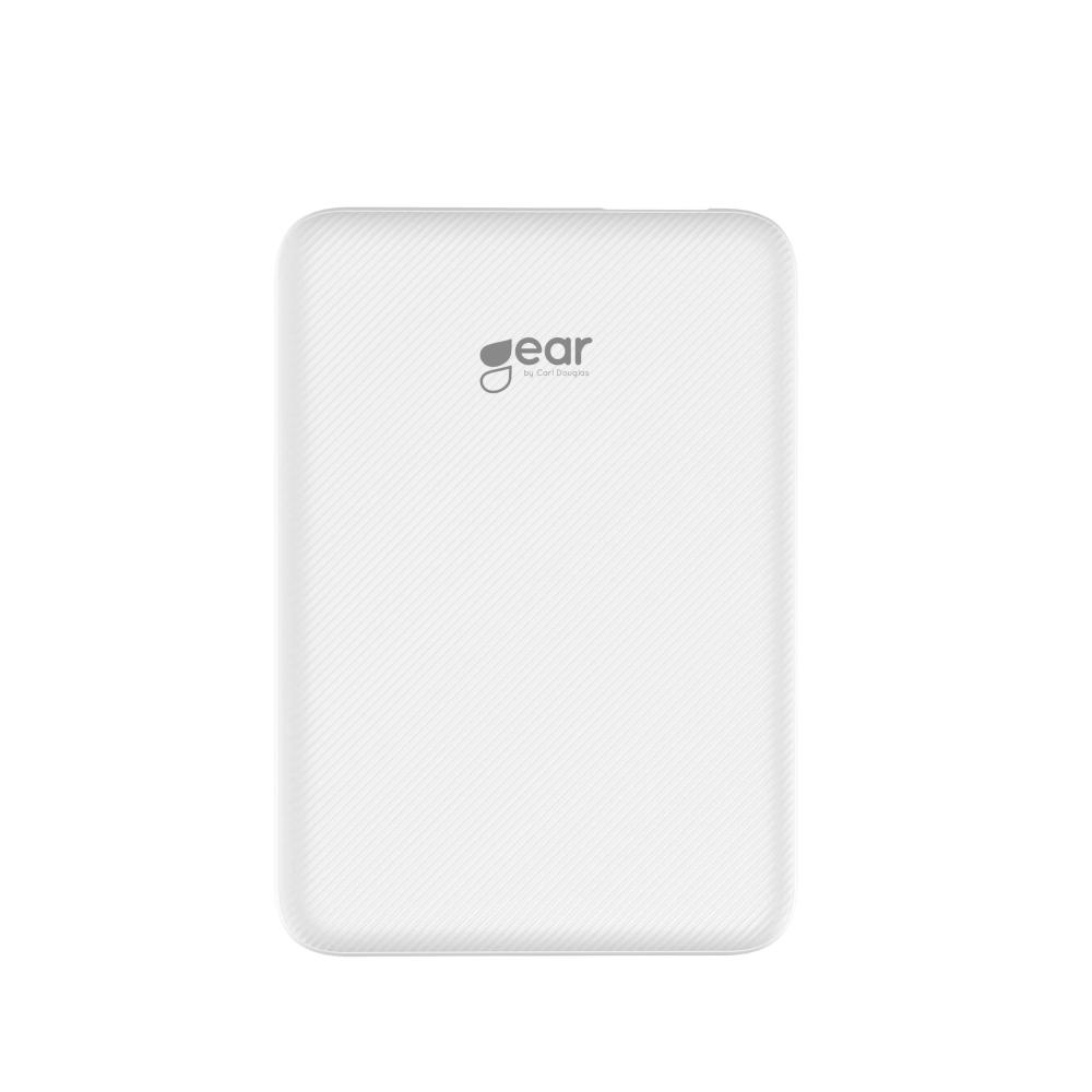 Gear GEAR 10000 mAh Powerbank Ultracompact Vit - Teknikhallen.se