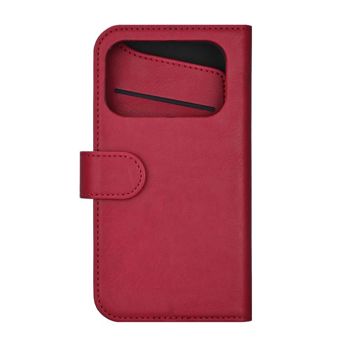 Bild 2, Gear Gear iPhone 17 Pro Fodral MagSafe Läder Deep Red - Teknikhallen.se