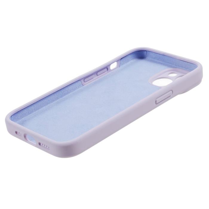 Bild 6,  iPhone 15 Plus Skal Liquid Silikon Ljus Lila - Teknikhallen.se
