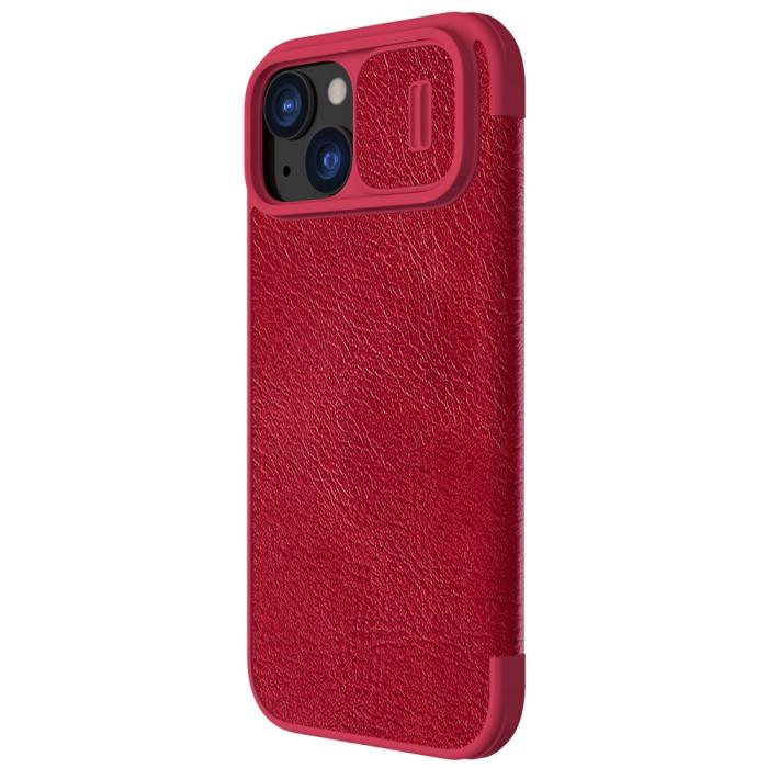 Bild 3, NILLKIN NILLKIN iPhone 15 Plus Fodral Qin CamShield Röd - Teknikhallen.se