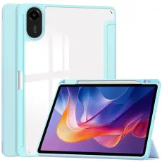  Xiaomi Redmi Pad 2 Fodral Tri-Fold Hybrid Bl&aring; - Teknikhallen.se