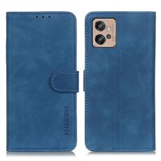 KHAZNEH KHAZNEH Motorola Moto G32 Fodral L&auml;der Bl&aring; - Teknikhallen.se