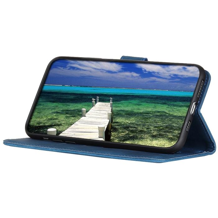 Bild 3, KHAZNEH KHAZNEH Motorola Moto G32 Fodral Läder Blå - Teknikhallen.se