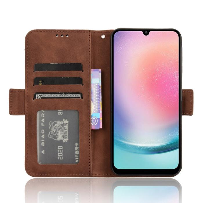 Bild 3,  Samsung Galaxy A25 5G Fodral Med Avtagbart Kortfodral Brun - Teknikhallen.se