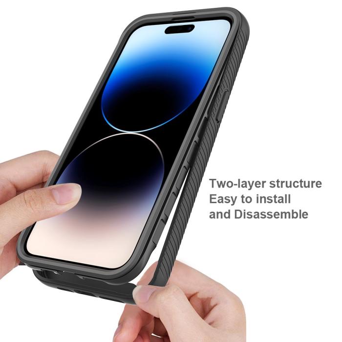Bild 2,  iPhone 15 Pro Skal 360 Hybrid Defense Svart - Teknikhallen.se