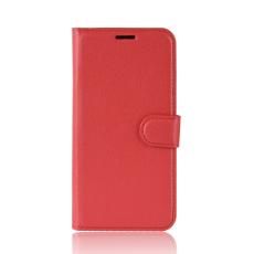  OnePlus 7T Pro Pl&aring;nboksfodral - R&ouml;d - Teknikhallen.se
