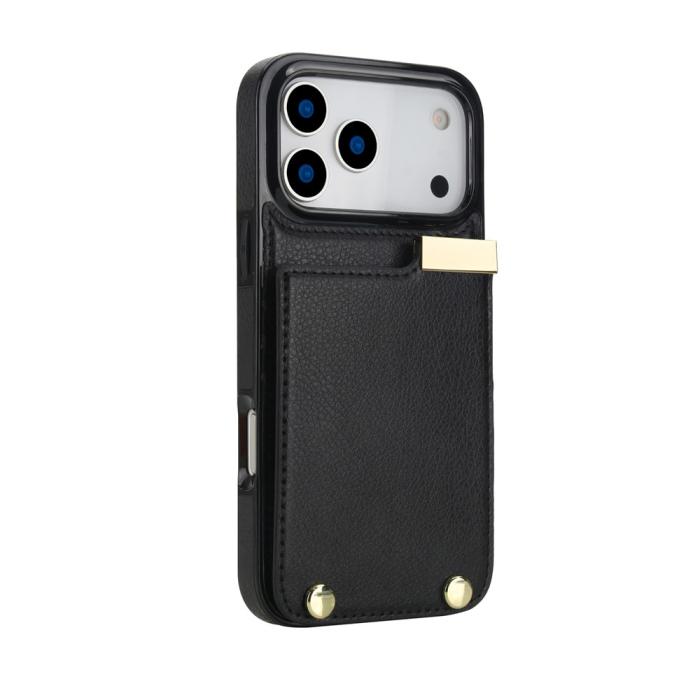 Bild 3,  iPhone 18 Pro Max/17 Pro Max Skal med Kortfack Svart - Teknikhallen.se