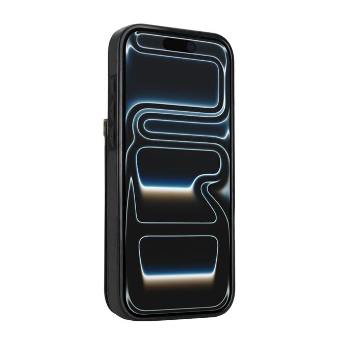 Bild 4,  iPhone 18 Pro Max/17 Pro Max Skal med Kortfack Svart - Teknikhallen.se