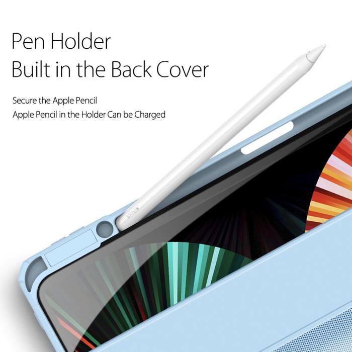 Bild 5, DUX DUCIS DUX DUCIS iPad Pro 12.9 Fodral TOBY Tri-Fold Pennhållare Blå - Teknikhallen.se