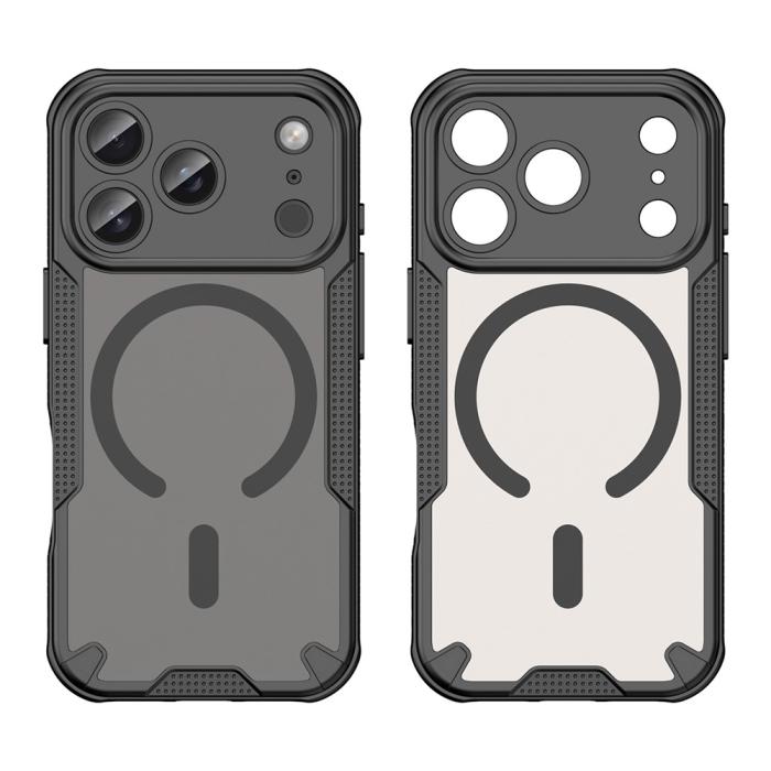 Bild 2,  iPhone 17 Pro Max Skal MagSafe Hybrid Armor Svart - Teknikhallen.se