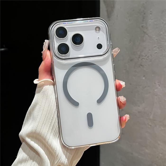 Bild 2,  iPhone 17 Pro Max Skal MagSafe Transparent / Grå - Teknikhallen.se