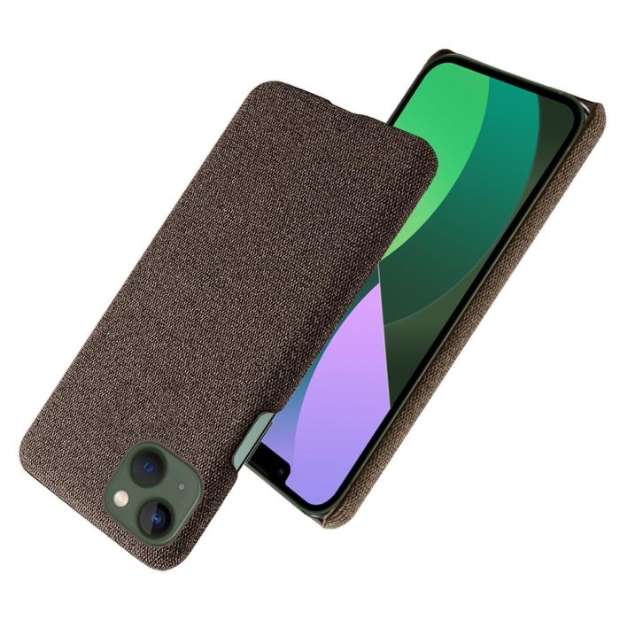 Bild 2,  iPhone 15 Skal Tygbelagt Brun - Teknikhallen.se