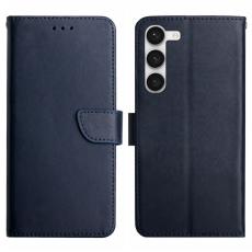  Galaxy S23 Plus Fodral &Auml;kta L&auml;der Nappa Textur Bl&aring; - Teknikhallen.se