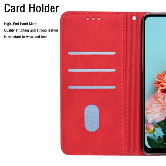 Bild 6,  Samsung Galaxy S23 Plus Fodral Solid Läder Röd - Teknikhallen.se