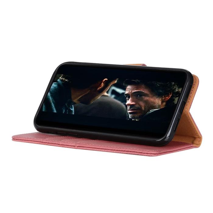 Bild 6, KHAZNEH KHAZNEH Xiaomi Redmi 9C Fodral Läder Rosa - Teknikhallen.se
