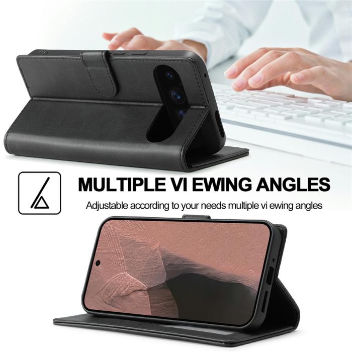 Bild 5, LC.IMEEKE LC.IMEEKE Google Pixel 11/11 Pro Fodral Läder Svart - Teknikhallen.se