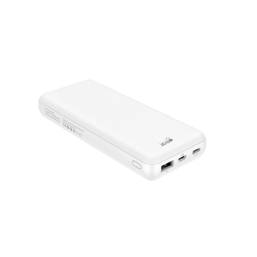 Gear GEAR 20000 mAh Powerbank Ultracompact Vit - Teknikhallen.se