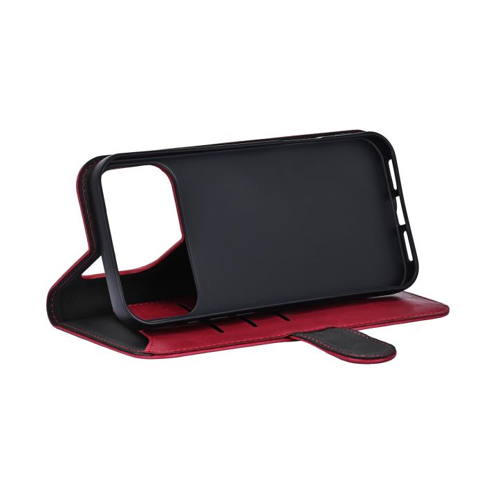 Bild 4, Gear Gear iPhone 17 Pro Max Fodral MagSafe Läder Deep Red - Teknikhallen.se