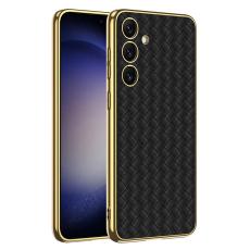 GKK GKK Galaxy S24 Plus Skal V&auml;vd Hybrid L&auml;der Svart - Teknikhallen.se