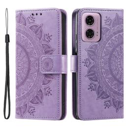  Motorola Moto G04 4G/G24 4G Fodral Mandala Lila - Teknikhallen.se