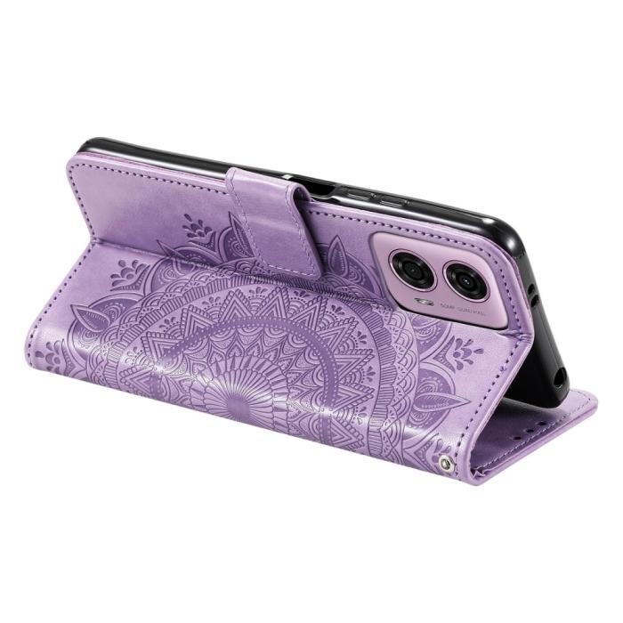 Bild 3,  Motorola Moto G04 4G/G24 4G Fodral Mandala Lila - Teknikhallen.se