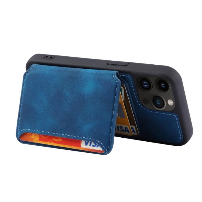 Bild 4,  iPhone 15 Pro Skal RFID Med Plånboksfunktion Blå - Teknikhallen.se