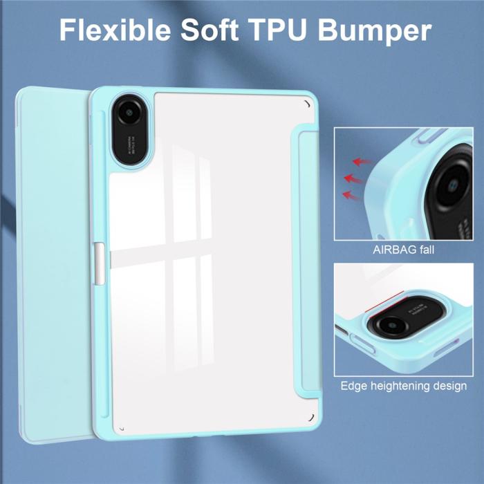 Bild 5,  Xiaomi Redmi Pad 2 Fodral Tri-Fold Hybrid Blå - Teknikhallen.se