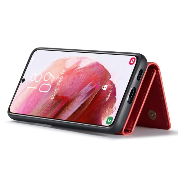 Bild 2, DG.MING DG.MING Galaxy S24 Skal 2in1 Magnetisk Avtagbart Kortfack Röd - Teknikhallen.se