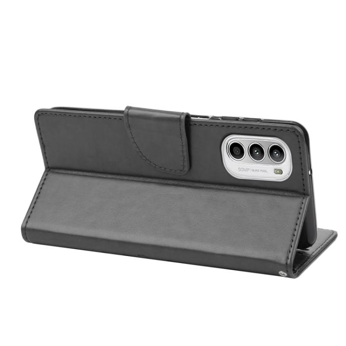 Bild 6,  Motorola Moto G52/G82 Fodral Blommigt Tryck Svart - Teknikhallen.se