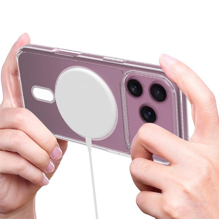 Bild 6,  iPhone 17 Pro Max Skal MagSafe Hybrid Transparent - Teknikhallen.se