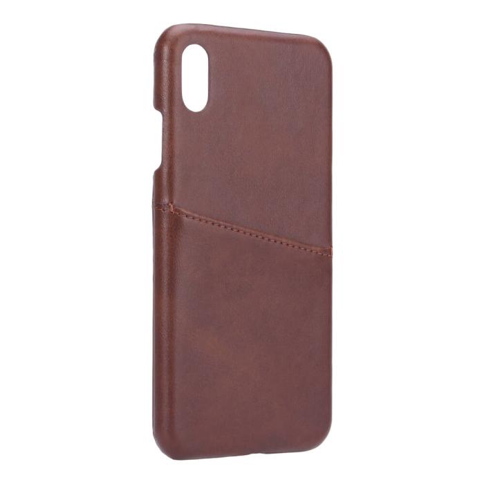 Bild 3, Onsala ONSALA iPhone XS Max Skal Kortfack Brun - Teknikhallen.se