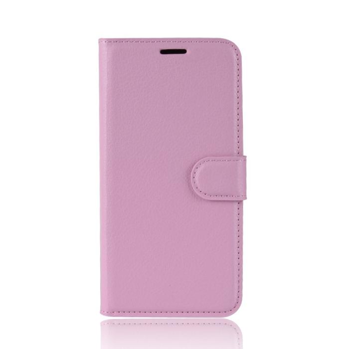 Bild 2,  OnePlus 7T Pro - Litchi Plånboksfodral - Ljus Rosa - Teknikhallen.se